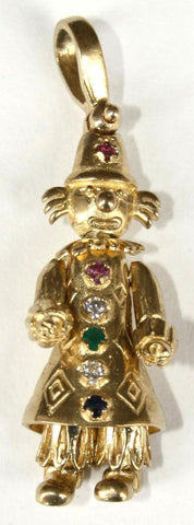 9ct Gemset Clown