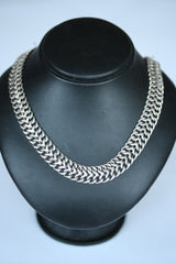 Silver Double Row Necklate